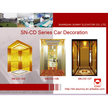 Elevator Cabin Decoration with Golden St. St Frame (SN-125)